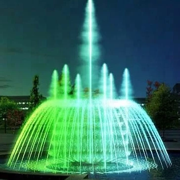 Portable music dancing water fountain with led light