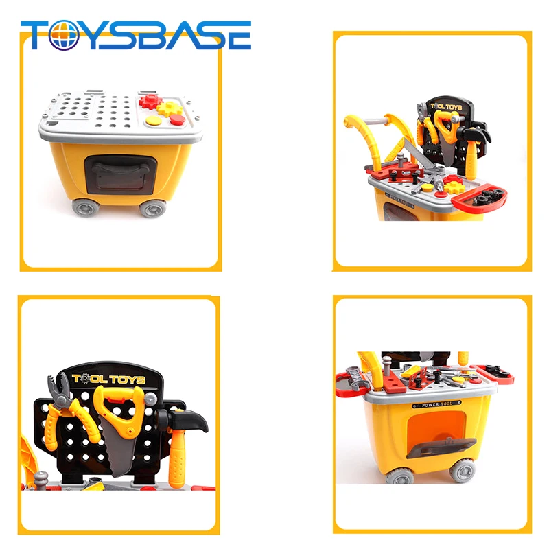 Wholesale Plastic Multifunctional Trolley Toy Durable Kids Tool Set Toys