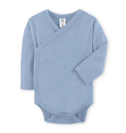 
whosale button long sleeve organic cotton new born clothes baby bodysuit rompers 