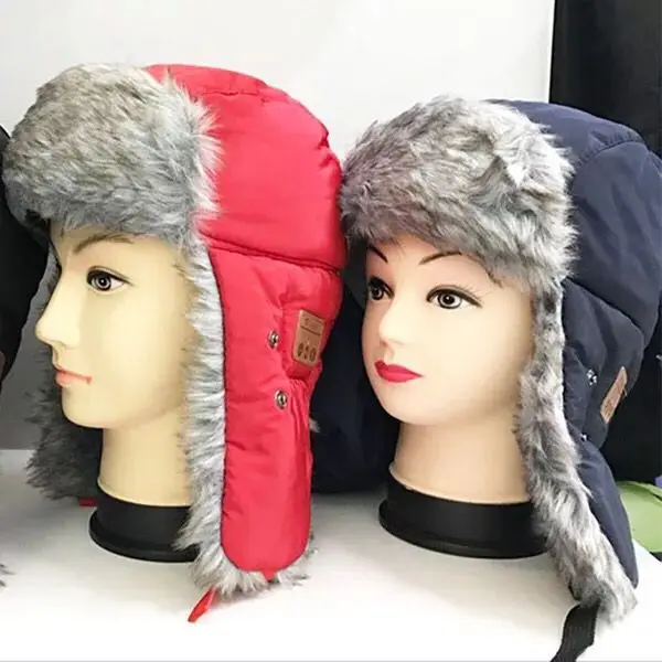 Custom wireless musical trapper bluetooth beanie hat with headphone function