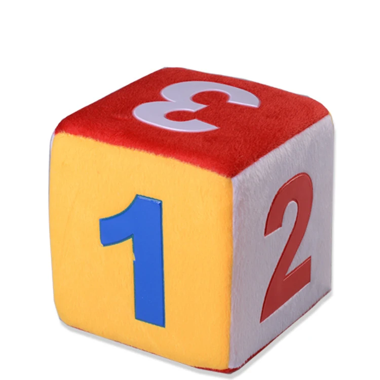 High Quality Baby Plush Number Series Dice Educational Plush Toy for Baby Enlightenment Cognition