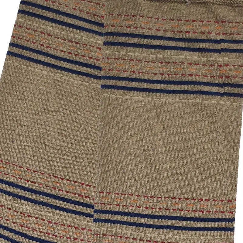 Womens Thick Bamboo Breathable Boot Work Socks,Mid Calf and Line of Dashes Stripe