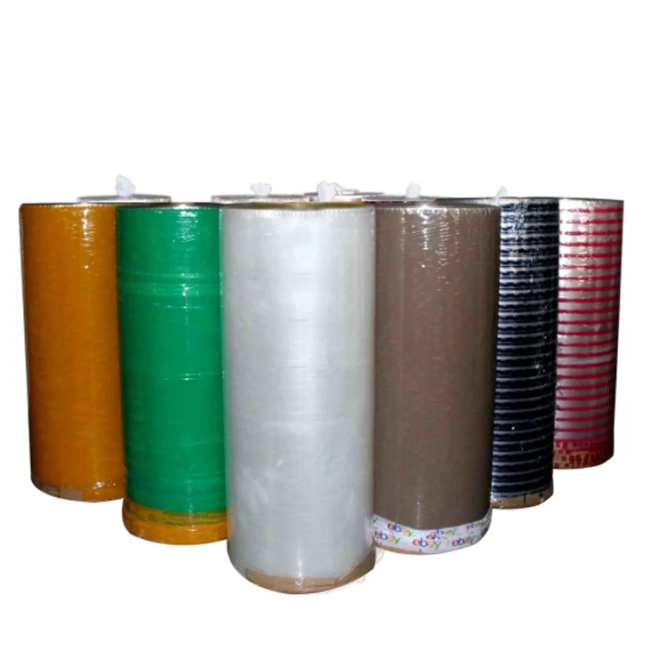 Factory bopp cello adhesive big roll clear tape opp hotmelt color packing tape big jumbo roll malaysia