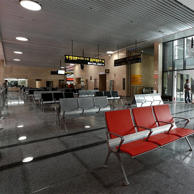 leadsun durable gang chair 3-seater waiting chairs airport seating  Customer waiting room airport chair 3 seat