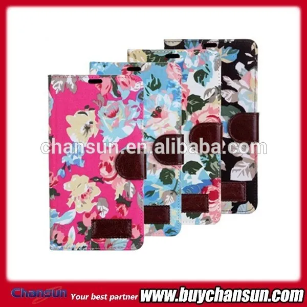 цветочным узором бумажник стенд кожа случае покрытия кожи для sony xperia z1
