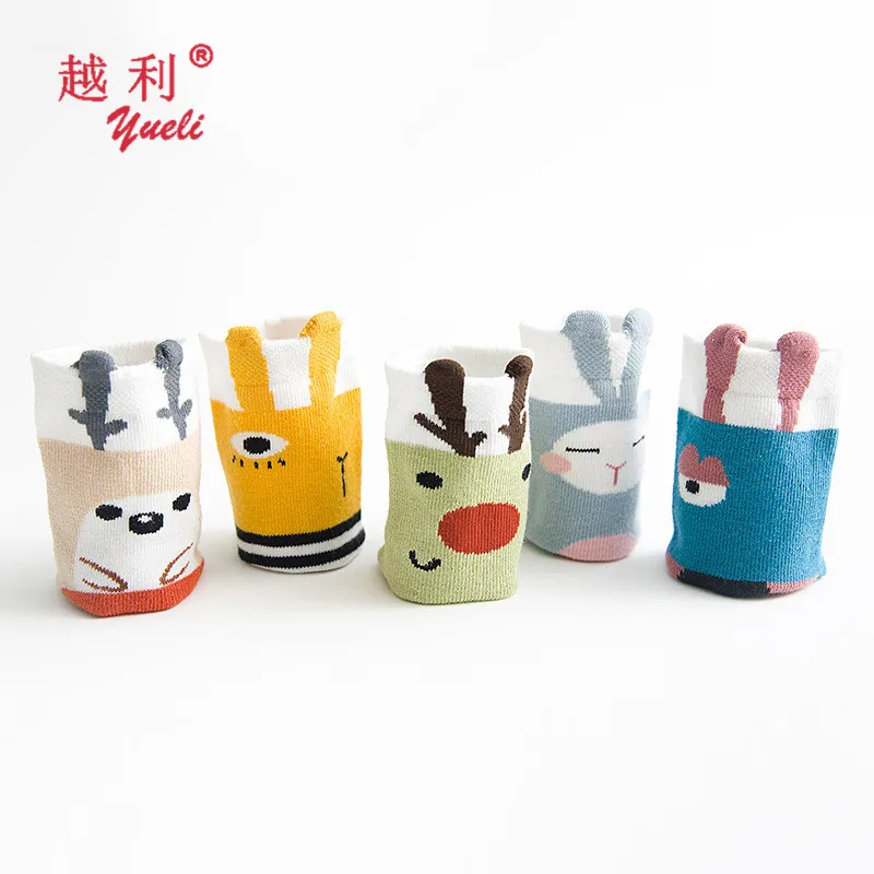 3d cartoon tube children animal bulk wholesale non skid baby girls 100 cotton cute socks