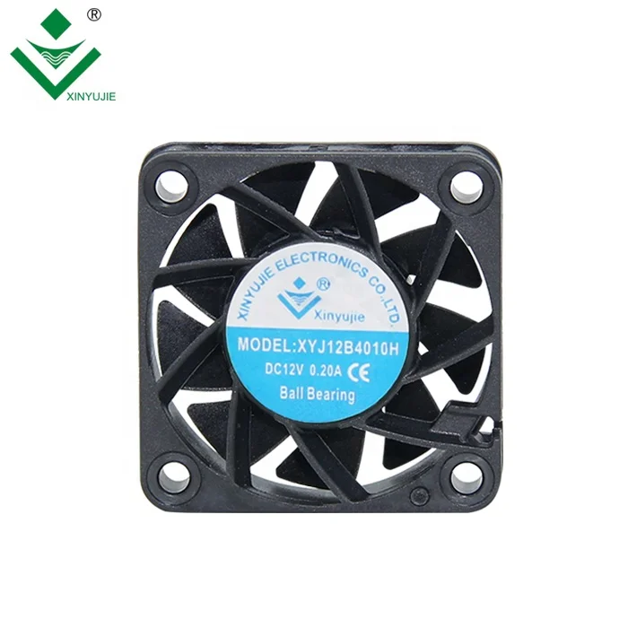 Xinyujie Factory Dual Ball Bearing Quiet 4cm Inverter Fan 12V 24V DC Cooling Fan 4010 40x40x10mm