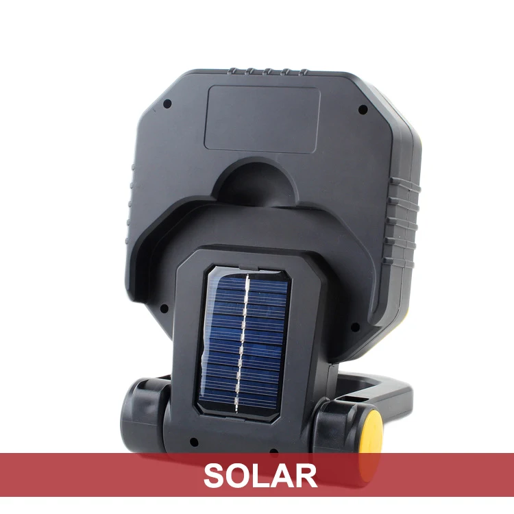 800 Lumen COB Floodlight Outdoor Warning Light Solar Powered  USB Rechargeable LED Work Lights For Car