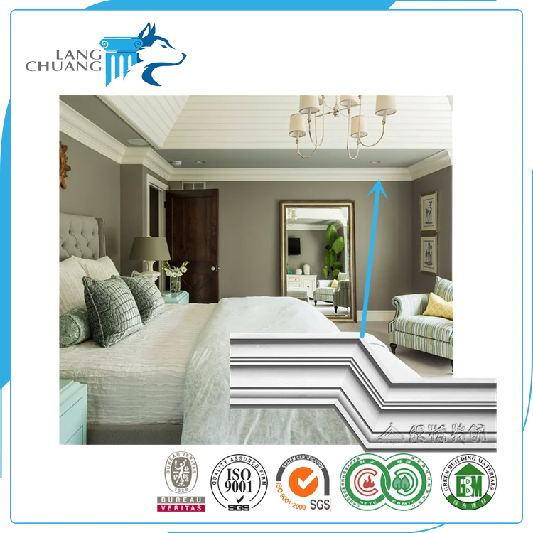 Home Ceiling Corner Decorative Easy Installation Plaster Of Paris Corbel