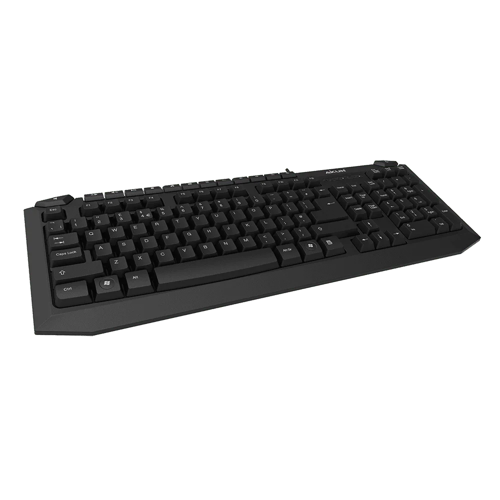 AIKUN Wired Keyboard KB3310,Full Size Keyboard with Number Pad,Multimedia,Silent Ergonomic Keyboard