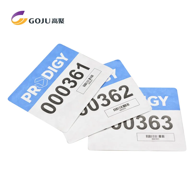 Customize Full Color Printing Tyvek Paper Race Bib Number for Race Running Number