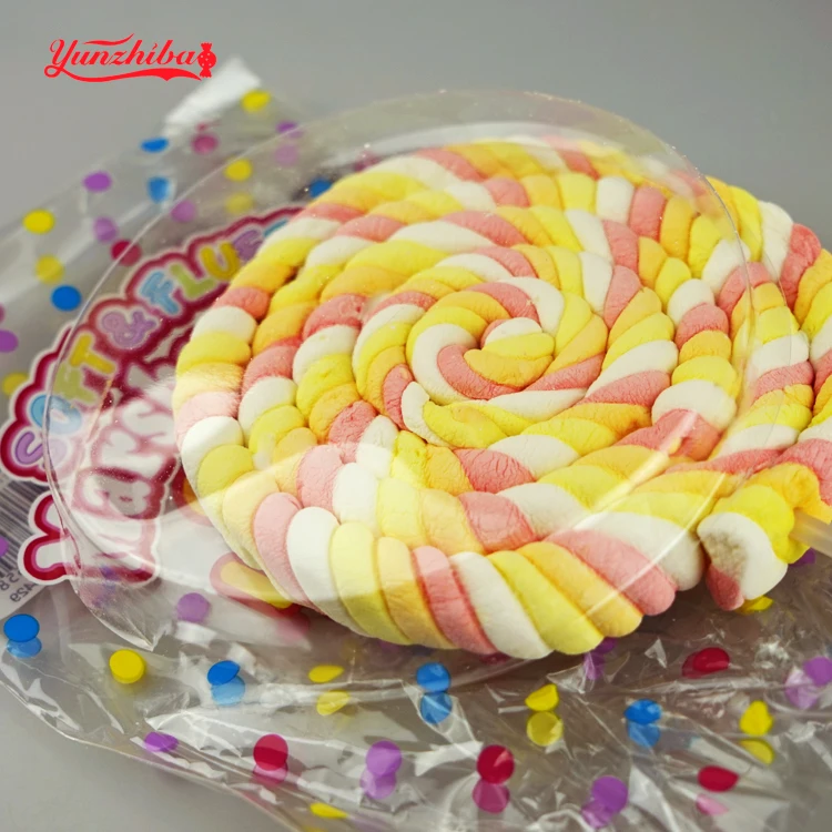 
Factory Direct Sale Artificial Marshmallow Lollipops In Soft Candies 