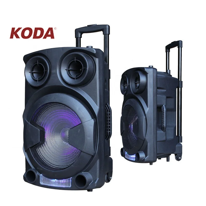 Best quality 12 inch woofer portable trolley speaker with wheels