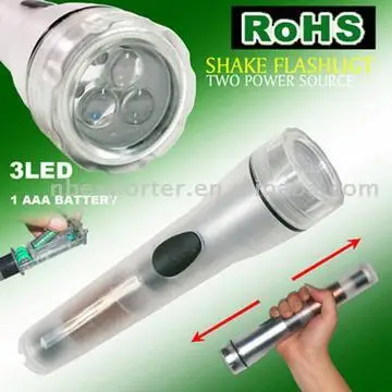 BTSD3003 Double Power Shake Flashlight