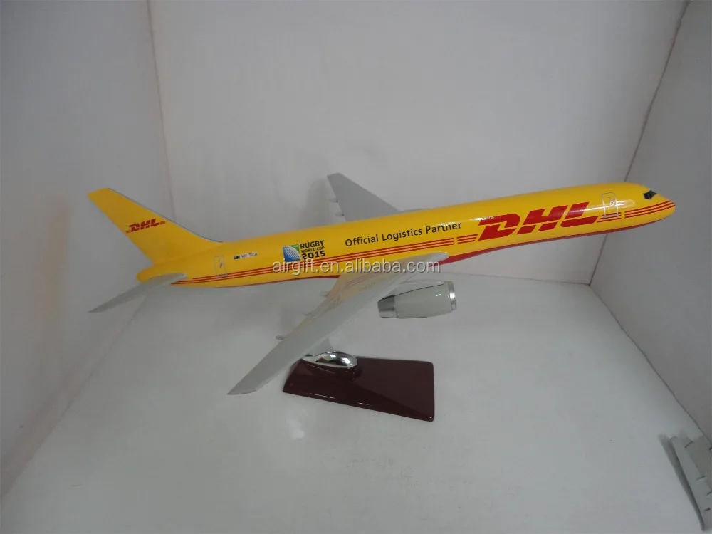 B757 DHL PLANE MODEL PROMOTIONAL PRODUCTS SCALE MODEL PLANE CARGO AIRPLANE MODEL DESKTOP AIRPLANE MODEL