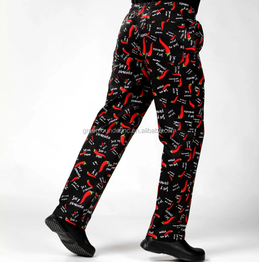 Durable Cotton Chef Pants Baggy Pants Worker Uniforms Supply