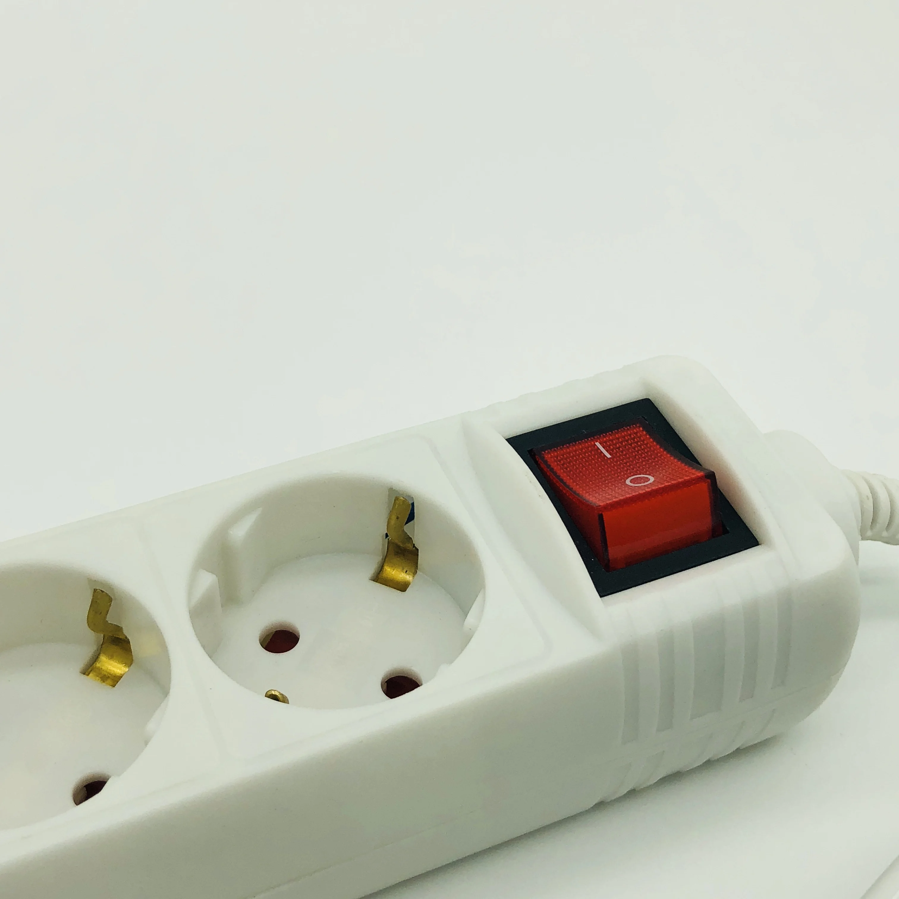 Simply Style 6 Outlets  Eu Germany  Extension Socket Power Strip  with Surge Protection with Switch