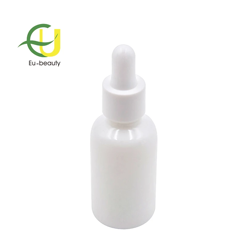 empty smooth dropper white ceramics dropper bottles