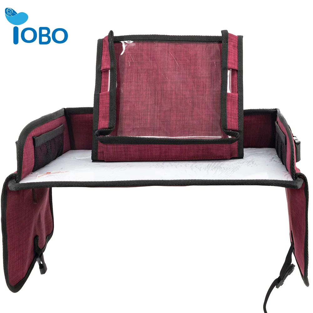 Логотип Съемный новейший дизайн Мягкий Складной дорожный лоток для автомобиля на заднем сиденье