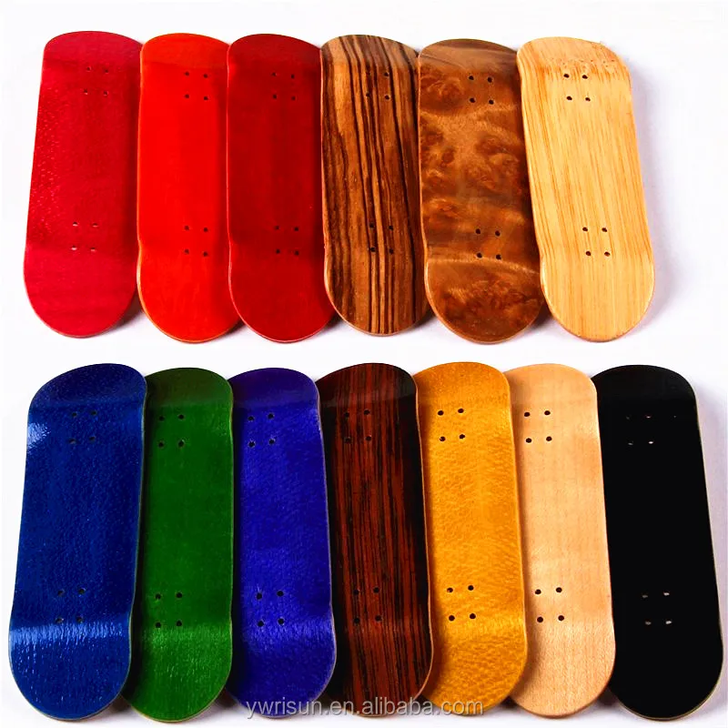 
OEM colors blank wood finger skateboard deck blank maple wood skateboard customized size 