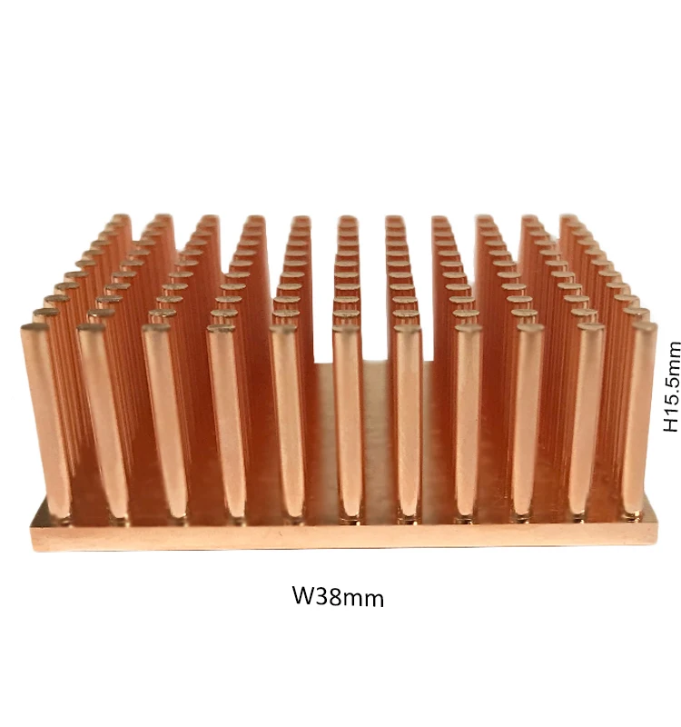 Solve Limited Space New Led Cold Forging Square Copper Pin Fin Heatsink
