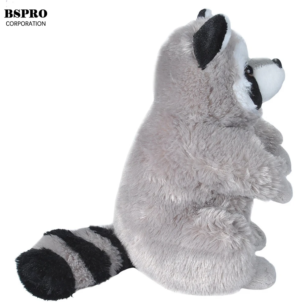 BSpro #CR18NV2613 customized raccoon plush toy custom stuffed raccoon toy