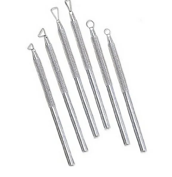 Yiwu bobao 6-piece set metal handle Pottery plaster clay sculpture and artist coloring clay scraper