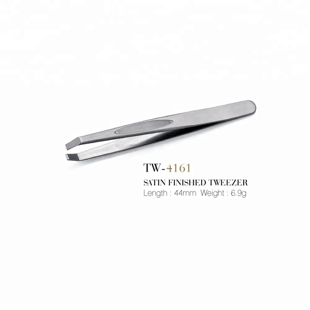 Yangjiang Manufacturer direct supply Cosmetic Eyebrow tweezers in Stainless Steel Big angel tip Tweezers