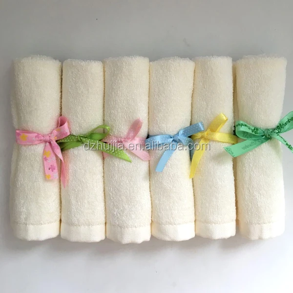 Best Selling Baby Organic Natural 100% Bamboo Soft 6 Washcloths Baby Face Towel Bath Towel for Kids