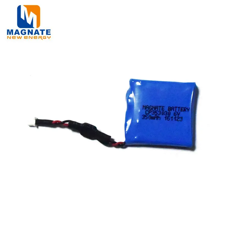 Small 6V Ultra Thin Soft Battery 350mah CP353030