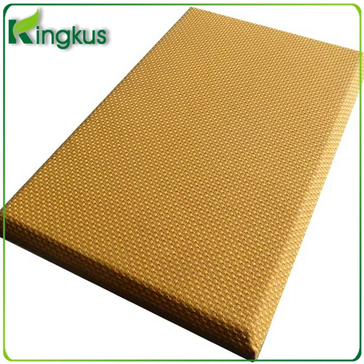 
Velvet sound absorbing fabric track acoustic panel 