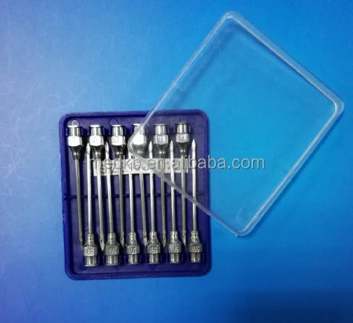 
Reusable metal veterinary needle / surgical needle for animal milk use stainless steel luer 