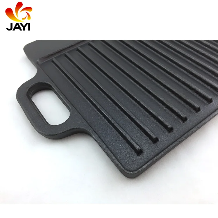 Home Garden Outdoor Portable BBQ Cast Iron Induction Griddle Plate
