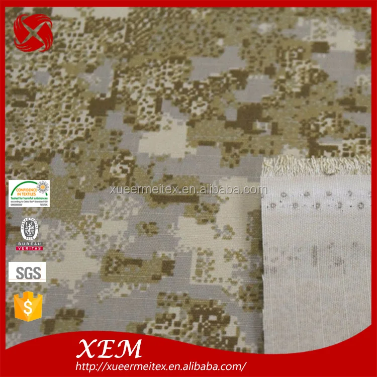 Новые поступления 2017 водонепроницаемый военный камуфляж печатных нейлоновой ткани камуфляжной ткани