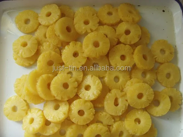 A10 3kg sliced canned pineapple in light syrup