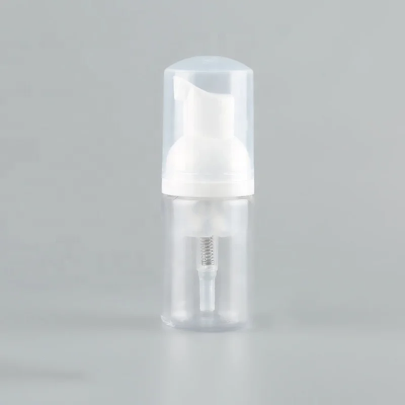 Stock White Clear Plastic Pet Travel Foaming Foam Pump 1oz 30ml foam bottles