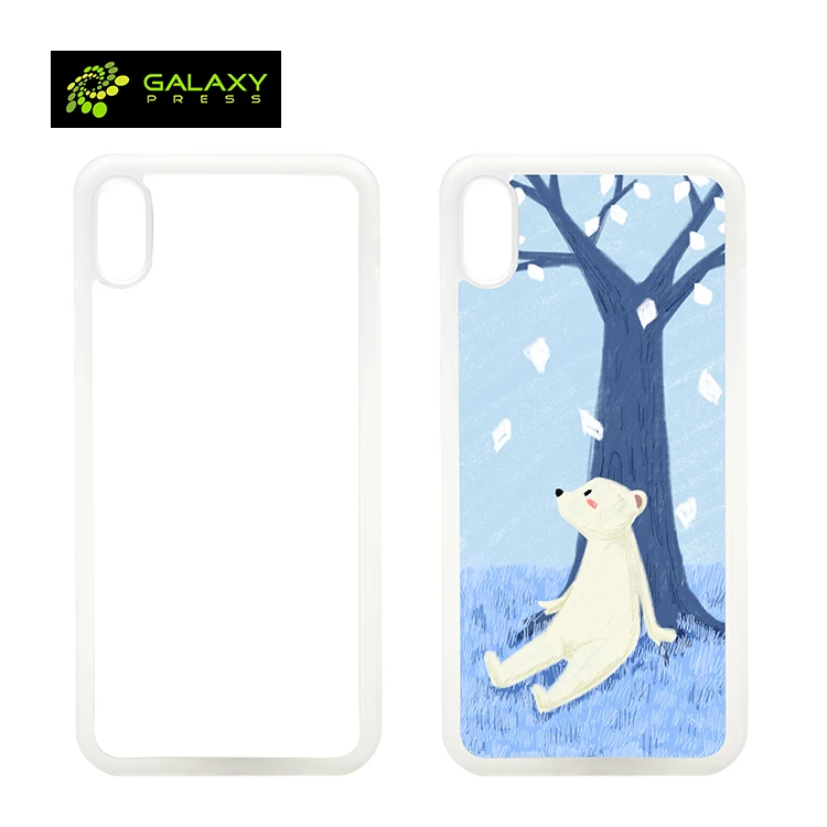 Newest Sublimation 2D TPU phone Case for iPhone XS MAX, DIY Phone Cover