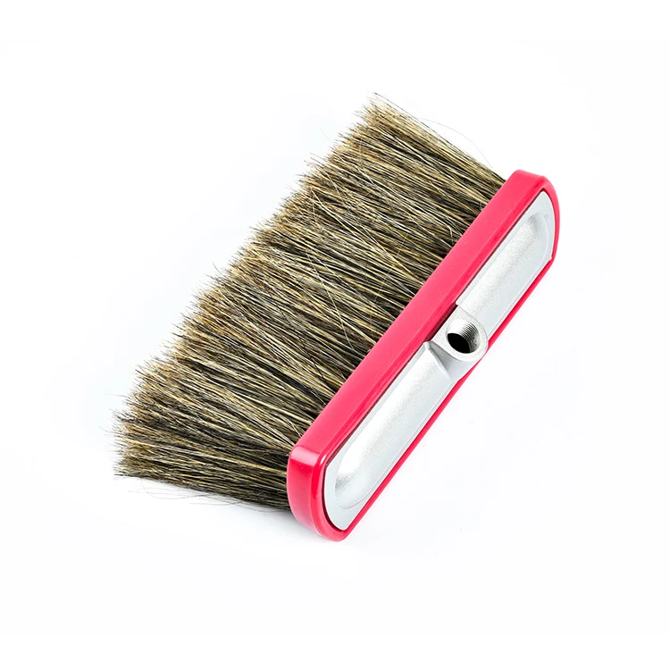 Soft Hog Bristle car brush with water flow-through manufacture