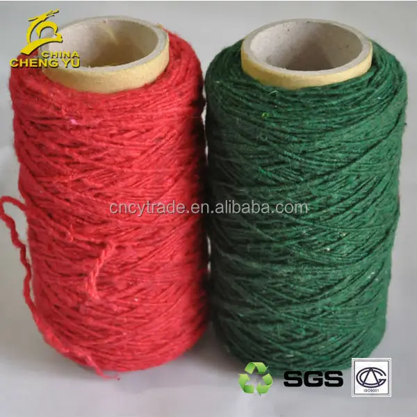 cotton blended polyester recycle blanket production the cheapest stocklot yarn
