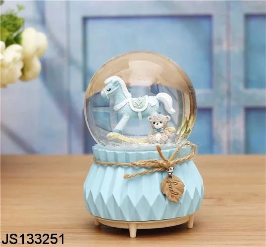Baby gifts blue snow globe Home collection