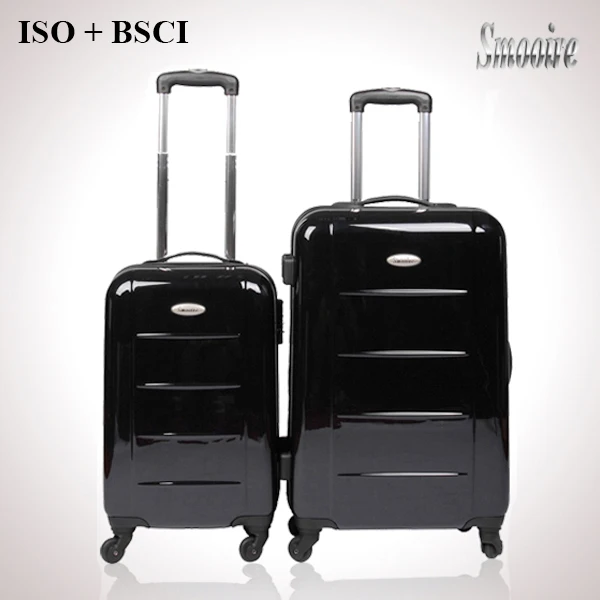 Ladies fashion pure PC luggage bag travel trolley