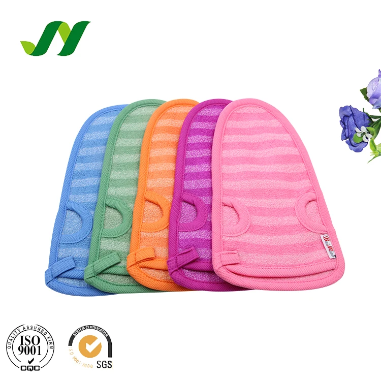 Индивидуальные вискозные шелушивающие массажные варежки для тела