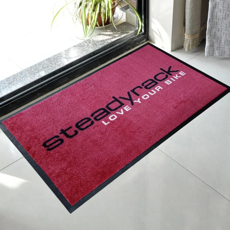 Machine Tufted Logo Printed Entrance Mat Outdoor Carpet