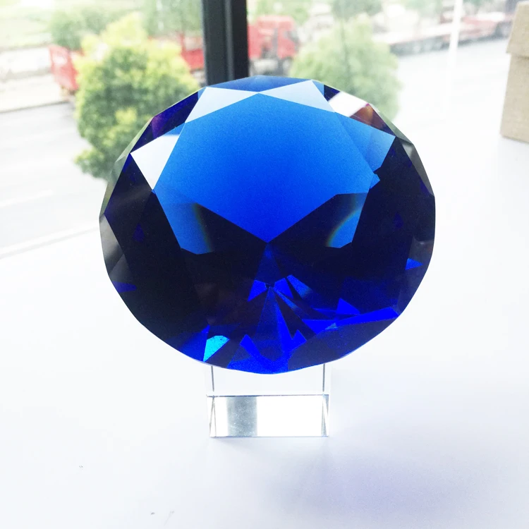 Wholesale Cheap Glass Diamond Paperweight Clear Decorative K9 Crystal Diamonds for Home Decoration