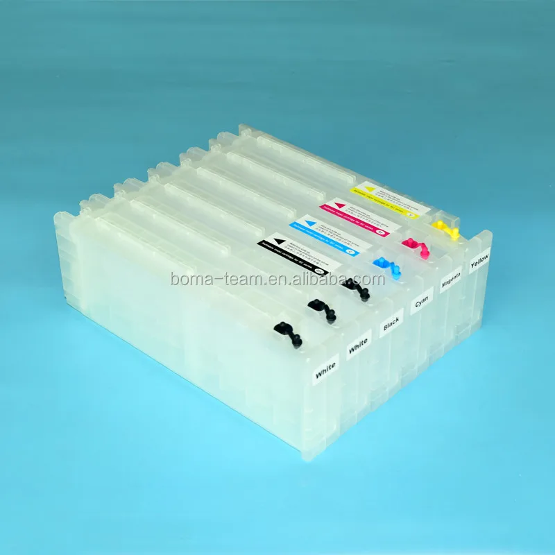 SC-F2000 F2100 T7251-T725A 6Pcs 600ml Refill Ink Cartridge For Epson SureColor F2000 DTG Textile Printer For Garment Printing