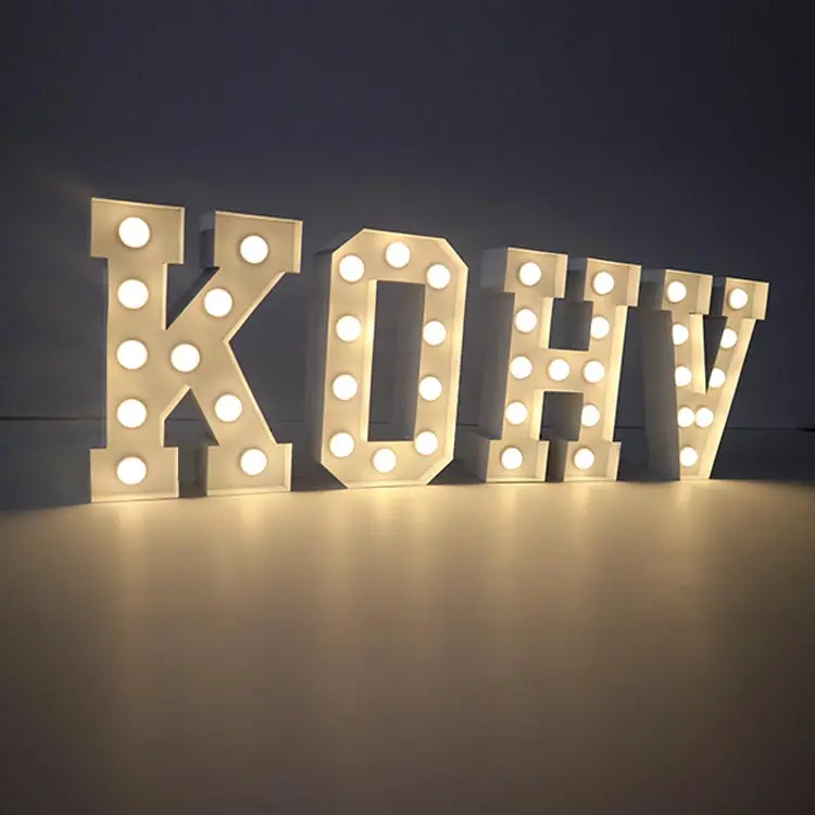 Led Lighted Up Alphabet LOVE Letter Sign Marquee Lighting Marquee Letters
