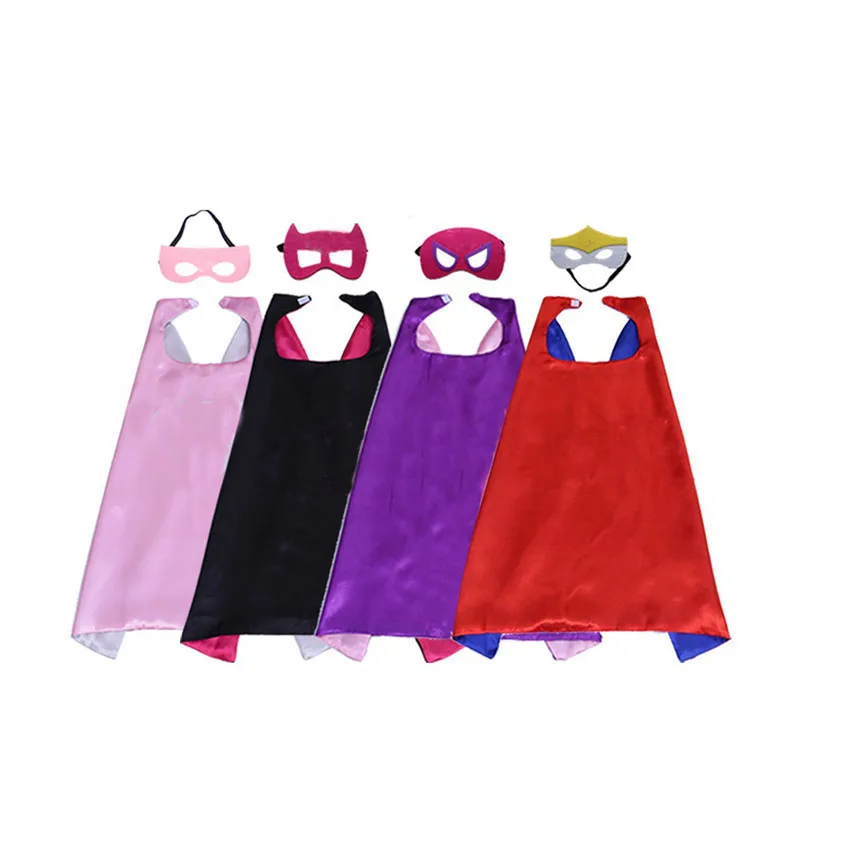 High quality children kids halloween christmas mascot kids super hero cloak