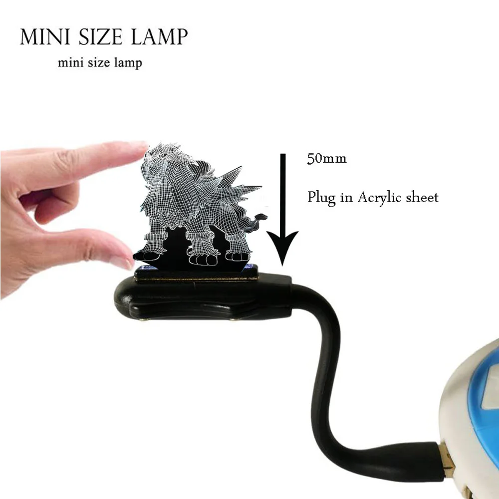 New LED Reading  Lava lamparas Pokemon Go Action 3D Mini USB Lamp For Laptop Pikachu Eevee  Bulbasaur Kids Toy Gift Night Light