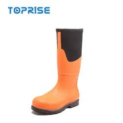 American Neoprene Steel Toe Protective Safety Rubber Rain Boot for Men