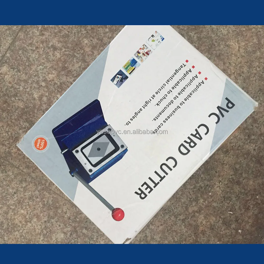 Standard and regular card size round corner or right corner pvc card die cutter